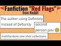Fanfiction Red Flags