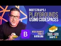 How to Create a Bootstrap 5 1 Playground template in CodeSpaces using CodeSwing