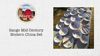 Sango Mid Century Modern China Set Mary s Red Barn