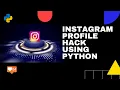 Instagram Account Details using Python 2021 How to check instagram Account using python 2021