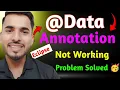 Data Annotation not working in Eclipse Getter And Setter Not generating Problem Solved