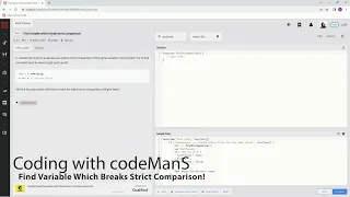Codewars 8 kyu Find Variable Which Breaks Strict Comparison Javascript