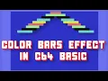 Color Bars Effect in C64 BASIC