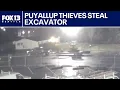 Thieves steal excavator and trailer hitch from Puyallup WA FOX 13 Seattle