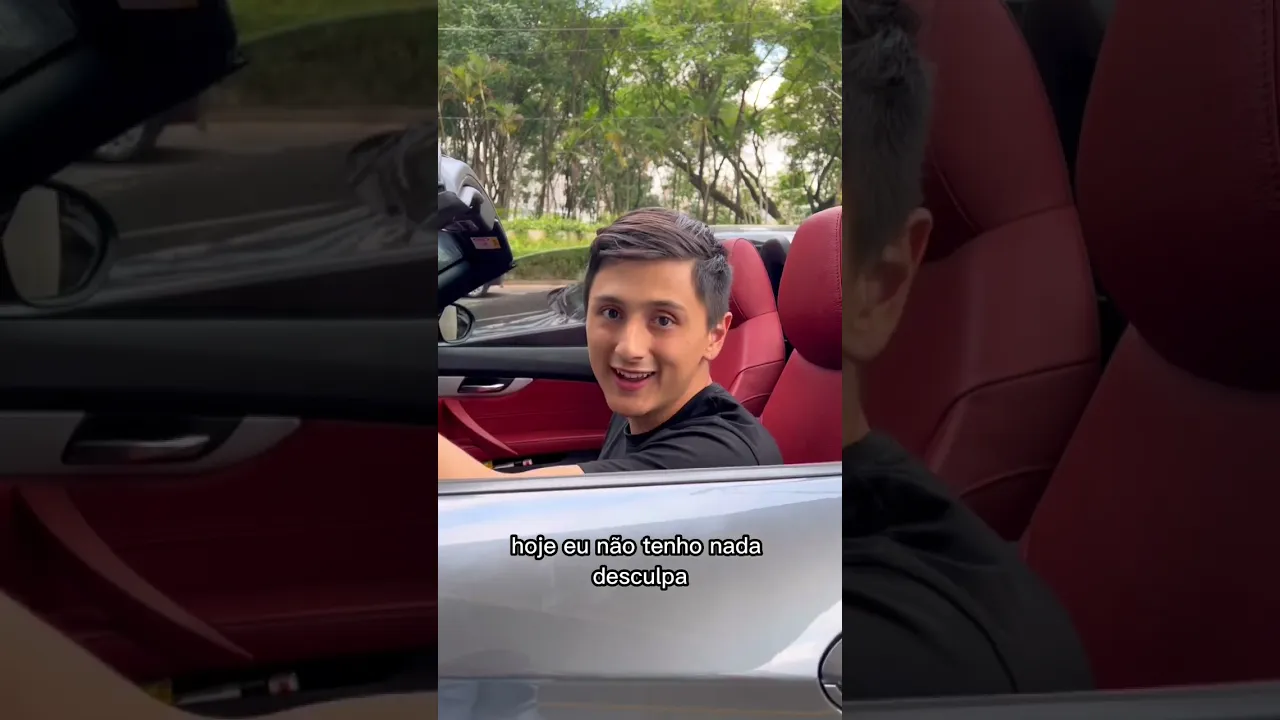 Milionário nega dinheiro pra fã dentro do seu carro conversível