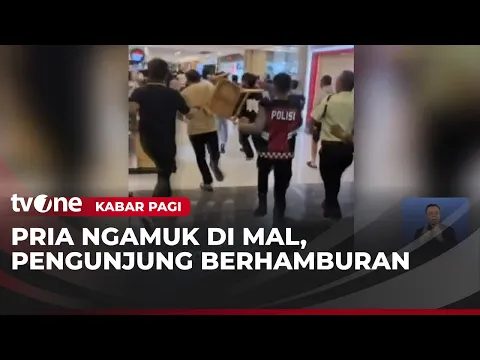 Pria Bawa Pisau Masuk Mal di Manado, Pengunjung Berhamburan