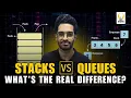 Stacks vs Queues Explained with Real-Life Examples DSA Made Easy