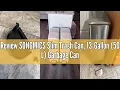 Review SONGMICS Slim Trash Can 13-Gallon 50 L Garbage Can for Narrow Spaces with Soft-Close Lid