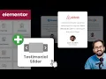Elementor - Custom Sliders with Testimonial Carousel