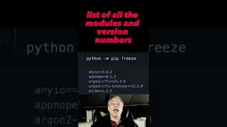 TWO ways to list all installed Python packages