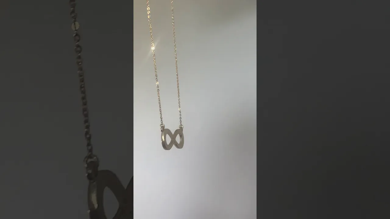 Infinity 9ct Solid Gold Necklace (Symbolising Infinite Possibilities)