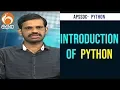 Introduction of Python Python Training Program APSSDC MANA TV
