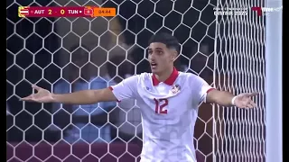 ملخص مباراة تونس و النمسا 0 2 خروج نسور قرطاج من كاس العالم اهداف تونس و النمسا اليوم 