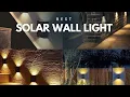 Solar Lights Outdoor - Elevation Staircase KIMTENY Wall Lights kh Solar Lights Adiohub solar