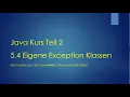 Java Teil 2 5 4 Eigene Exception Klassen