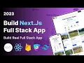 Build Full Stack Next Js 13 app Next Js React Tailwind Css Firebase NextAuth