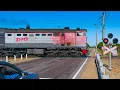 Lagu RailWay. Russian Diesel Locomotive 2TE10M with passenger train/ Тепловоз РЖД 2ТЭ10М с пассажирским