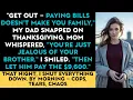 Download Lagu Thanksgiving Disaster: Dad Disowned Me… So I Disowned Them Back
