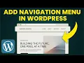How to Add Navigation Menu In WordPress Step-by-Step