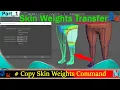 Copy Skin Weight Maya Skin Weights Transfer Low To High Poly Maya How To Copy Weight Skin Maya