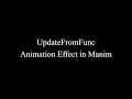 Manim Example UpdateFromFunc Animation Effect
