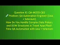 Automation Testing Mock Interview Questions Java with Selenium Real Interview Question 2
