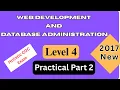 Level 4 COC Practical - Web Development Database Admin Holistic Part 2 Tutorial