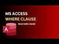 Lecture No 15 How to Use Wild Cards in Where Clause SQL Delete Statement in MS Access
