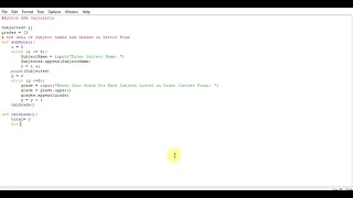 Python GPA Calculator
