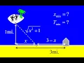 Minimum time for swimming and walking optimization problem