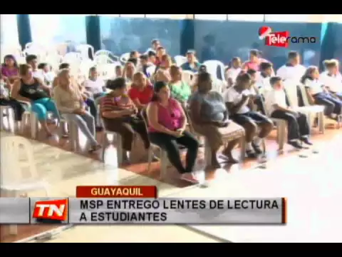 MSP entregó lentes de lectura a estudiantes