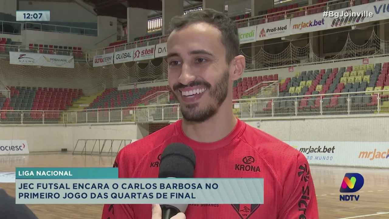Liga Nacional: JEC Futsal encara o Carlos Barbosa no primeiro jogo das quartas de final