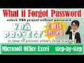 Remove VBA password without password unlock VBA project without password