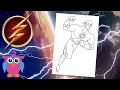 Coloring Justice League - The Flash Coloring Book Pages