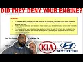 KIA ENGINE SETTLEMENT PART 18 KIA HYUNDAI DENY ENGINE REPLACEMENT DUE TO NOT HAVING KSDS