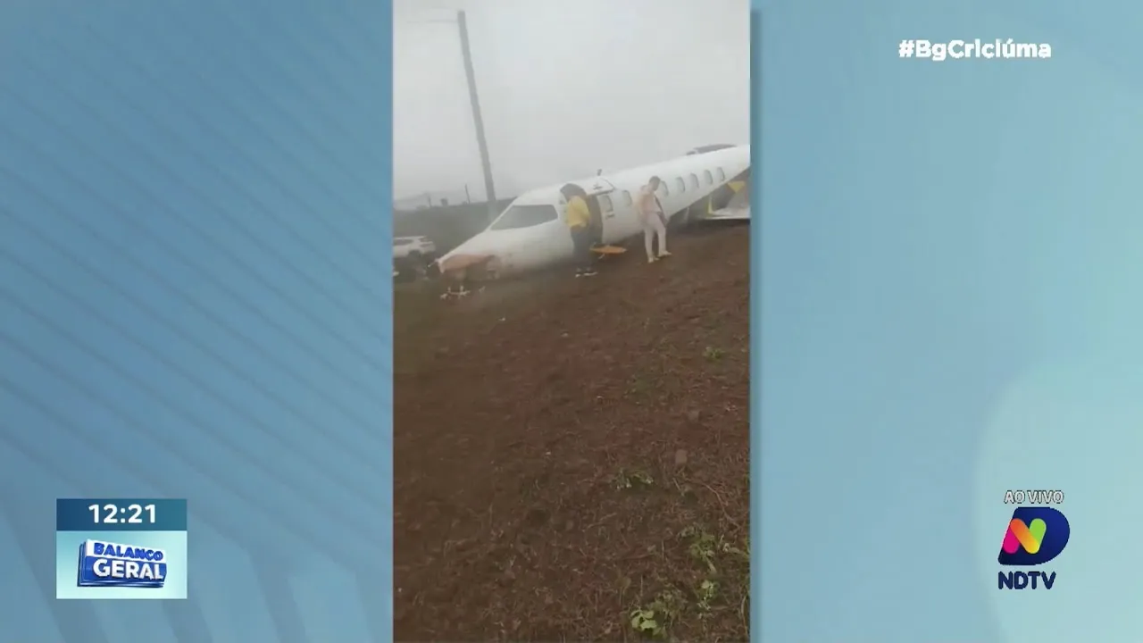 Ney Lopes: veja momento em que Jato Executivo de 100 Milhões sofre acidente em SC