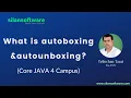 What is autoboxing an autounboxing in JAVA Core JAVA SILAN Software silantutorial com