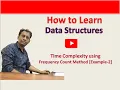 How to calculate complexity using frequency count of Algorithms