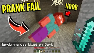 Download This Minecraft Noob tried to PRANK me as Herobrine! (HE FAILED) - Minecraft Disguise Trolling MP3