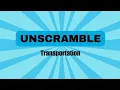 Unscramble Word Game Transportation Vocabulary Scrambled Letters Brain Teaser Quiz Quezzles