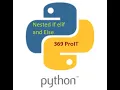 Python Beginners Nested IF 369 ProIT