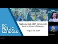 DCPS School Year 2024-2024 Back to School Information Session
