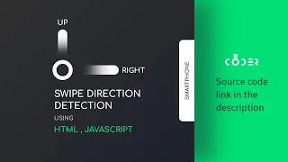 Pure JS how to detect swipe direction in html