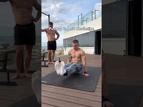 Pushup to L-sit Challenge: Can You Do It? πͺ #shorts