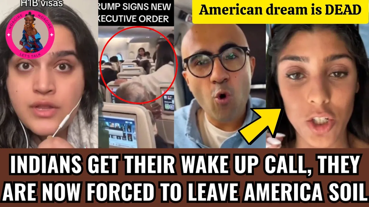Indians Get a wake up call As the're now FORCED to leave American soil,no more hb1visas #america #us