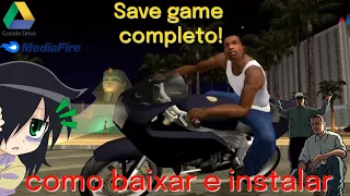 Save Game 100 GTA San Andreas - Passo a Passo para Instalar