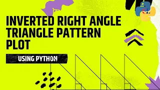 Inverted Right Angled Triangle Pattern using python