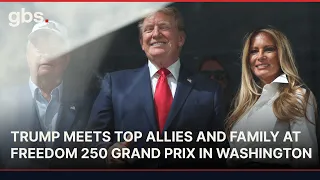 Trump Meets Top Allies and Family at Freedom 250 Grand Prix in Washington AC1S