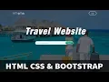 How To Make A Website Step By Step Using HTML CSS Bootstrap Travel Website Development