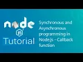 Module - 3 Synchronous Asynchronous programming in Node js Callback in Node js Callback Hell